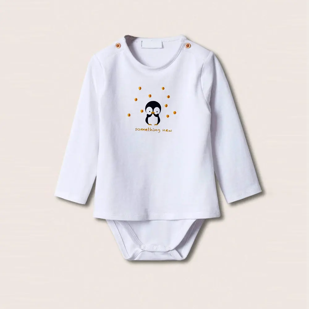 Quần Áo Trẻ Em Phong Cách Mới Đặt Trong Giá Cả Phải Chăng/Trắng In New Born Baby Quần Áo 2022 / Baby Rompers Bodysuit Với Biểu Tượng Tùy Chỉnh