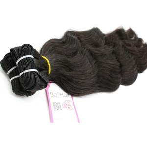 Extensions de cheveux vierges japonaises naturelles, lot de mèches ondulées à Double trame fait à la Machine, qualité supérieure, prix en gros, - Product Image 4