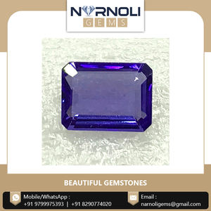 Cuentas de tanzanita natural calibradas Octágono 100%, piedras preciosas sueltas a precio de fábrica para la fabricación de joyas de piedras preciosas en Color azul - Product Image 4