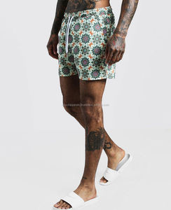 A granel personalizado impreso verano hombres traje de baño 100% poliéster hombres playa sublimación impreso pantalones cortos transpirables nueva moda caliente - Product Image 2