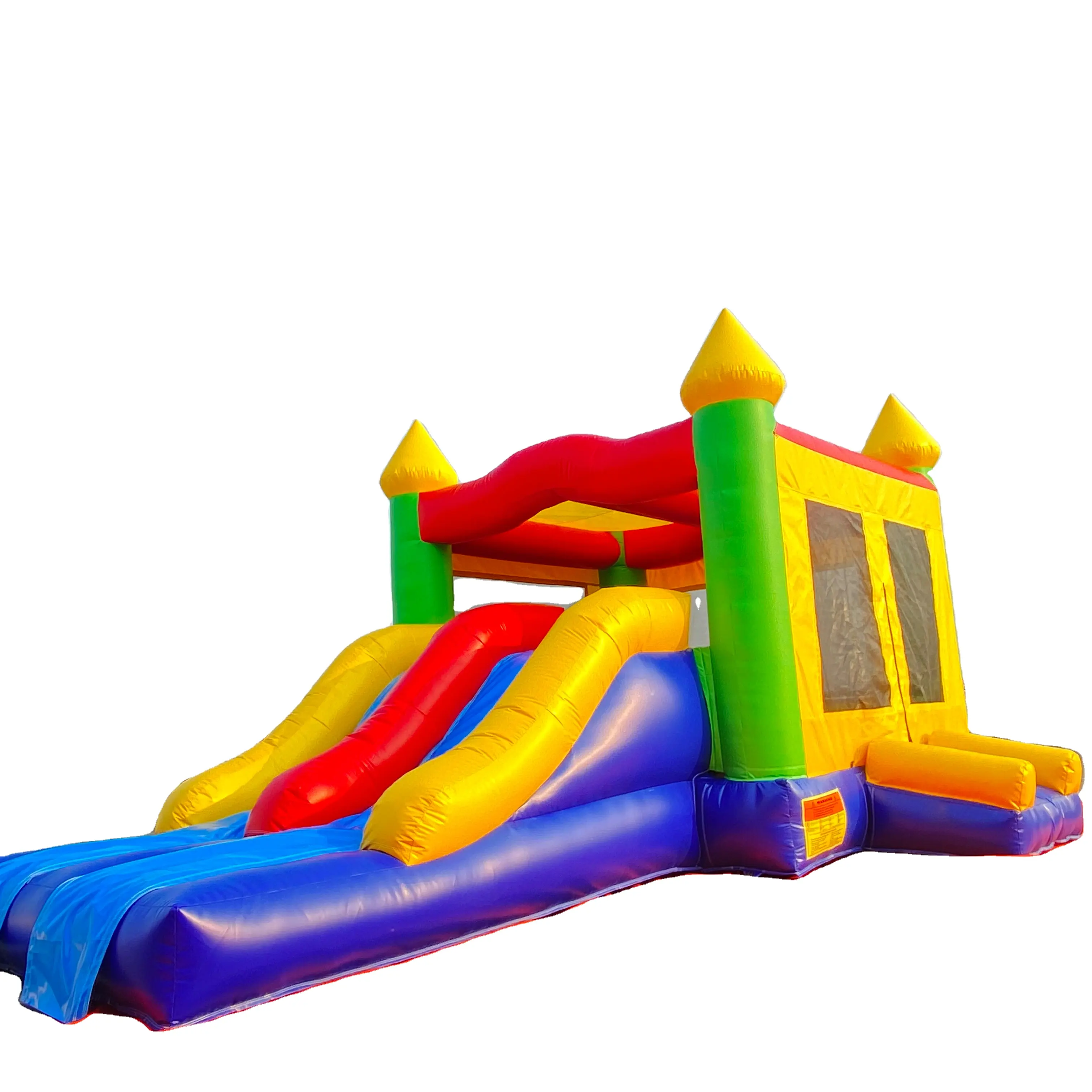 Hot sale inflatable bouncer with water slide outdoor slide and bouncer park toy for child and adult