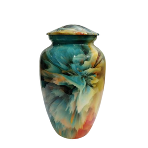Urna de cremación de metal impresa para adultos, urna de cremación de metal multicolor para cenizas humanos de la mejor calidad, venta al por mayor, barato - Product Image 4