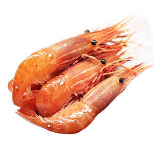Langostino escarlata fresco de alta calidad desveinado y empaquetado en bolsa para la venta - Product Image 1