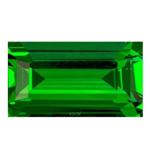 Vente en gros de pierres précieuses en vrac de qualité supérieure, taille baguette, 1,50 x 3 mm, 6 x 12 mm, tassvorite, grenat vert, facettées, certifiées IGI, paire parfaite - Product Image 1