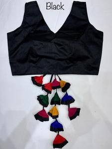 Indien Katan Saree dernier concepteur fête porter mariage dames femmes porter Georgette soie broderie travail Sari avec Blouse ethnique - Product Image 6