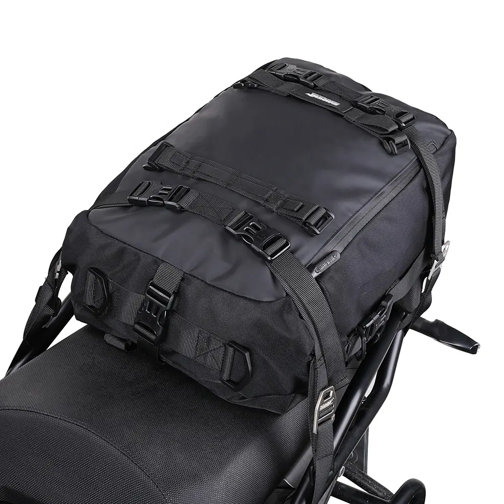 Rhinowalk-Bolsa de maletero para motocicleta, bolsa de asiento de tanque, sillín trasero, 20L