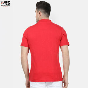 Polo rojo con logotipo personalizado para hombre, Camiseta lisa de Golf, camisetas de manga corta en blanco - Product Image 2