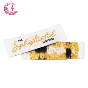 Clj Maker Bán Buôn Mẫu Giá Tùy Chỉnh Logo Với Dệt Nhãn Tóc Giả <span class=keywords><strong>Tag</strong></span> Cho Cap - Product Image 3