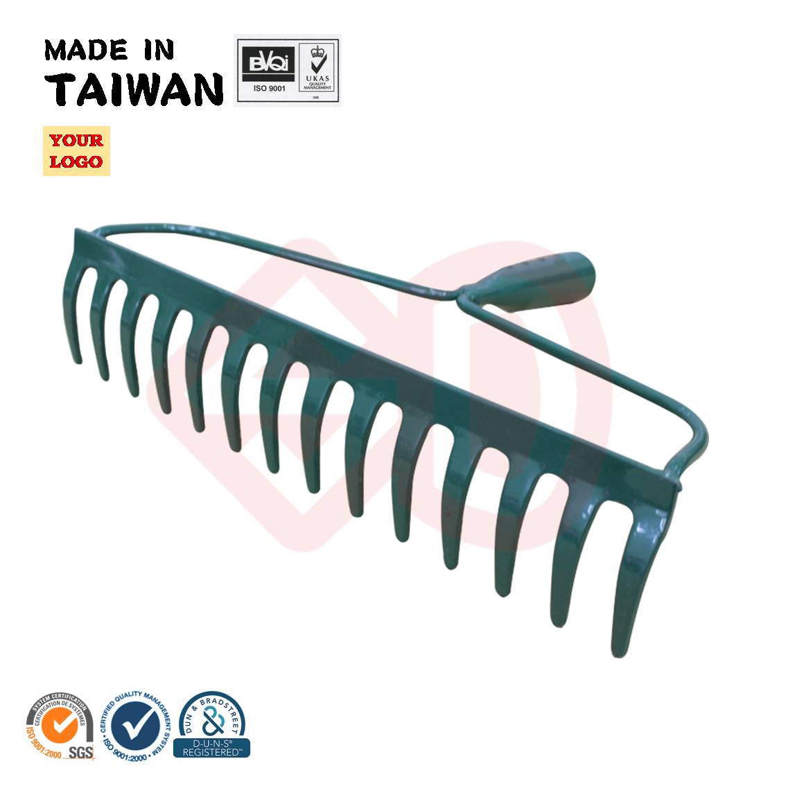 rake garden wooden handle garden combination rake