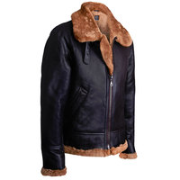 Manteau de fourrure de mouton véritable pour hommes, veste d'hiver en peau de mouton marron, 2023 véritable fourrure de mouton, dernière veste d'hiver