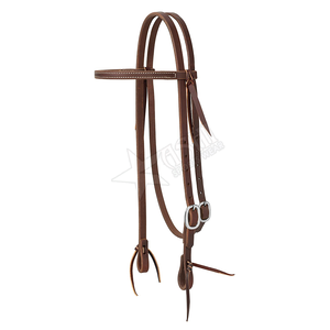 Meilleure vente de bride de course de chevaux en cuir de luxe bride de cheval équestre en cuir véritable aux prix de gros - Product Image 6