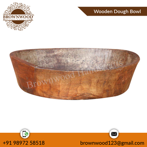 ชามไม้รูปวงรีทรงมะม่วงทำด้วยมือชามไม้สำหรับห้องครัวและของตกแต่งบ้าน - Product Image 5