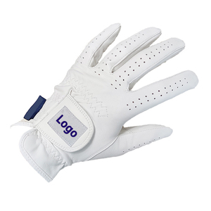 Gants de golf en cuir Cabretta pour homme, entièrement blancs, lavables, en peau de mouton, avec logo personnalisé, antidérapants, synthétiques, pour l'hiver - Product Image 5