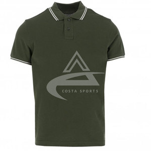 Logotipo personalizado de Golf de negocios informal liso de manga corta para hombre de alta calidad para Polo tela de punto al por mayor - Product Image 4