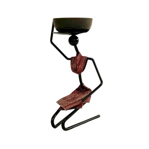 Brass Candle Holder with Black Finished Perfect for Weddings and Christmas Decor - Product Image 1