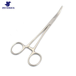 Pinzas Hemostáticas Kelly de Acero Inoxidable, Pinza Quirúrgica con Bloqueo, Instrumento Hemostático para Cirugía Médica - Product Image 1