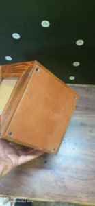 สี่เหลี่ยมผืนผ้ารูปไม้อุ้งเท้าสัตว์เลี้ยงแกะสลักสัตว์เลี้ยงฌาปนกิจศพ URN อุปกรณ์โดย Brassworld อินเดีย - Product Image 3