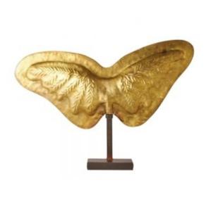 Logotipo personalizado impresión al por mayor escultura hecha a mano elegante único vintage chapado en oro mariposa decorativa personalizada con estilo - Product Image 1