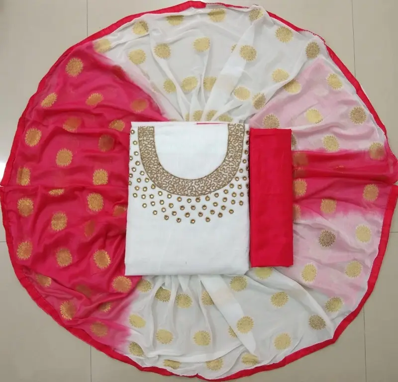 Estilo indio hecho a mano churidar trajes para mujeres con venta al por mayor de