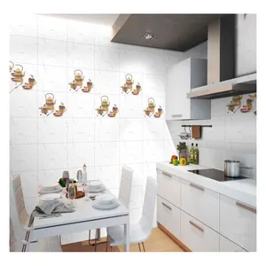 Taze modern tasarımlar ev mutfak için yüksek sınıf seramik duvar fayansları 200x600mm.