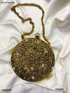 Exclusive Handmade Designer Evening <b>Bag</b> Bridal Brass Mother of Pearl Clutch <b>for</b> <b>Weddings</b> <b>for</b> <b>Brides</b> - Product Image 2