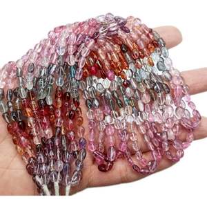 Perles à spinelles naturelles lisses, longueur d'environ 16 pouces, différentes tailles de 6x9mm à 8x11mm, 1 pièce - Product Image 5