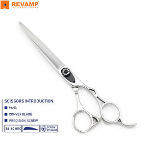 Ciseaux de salon de beauté professionnel avec logo personnalisé OEM Ciseaux de coiffure en acier inoxydable testés à la main en caoutchouc tranchant - Product Image 5