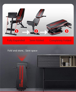 Pliable 20 en 1 Pliable Plat Banco De Banco Pesas Fitness Multi Workout Réglable Gym Haltérophilie <span class=keywords><strong>Banc</strong></span> Rack Ensemble pour Gym - Product Image 3