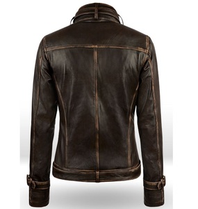 Veste de motard de Moto pour femmes, nouveau Design classique 2021 peau d'agneau véritable, brun foncé, toutes les couleurs - Product Image 5