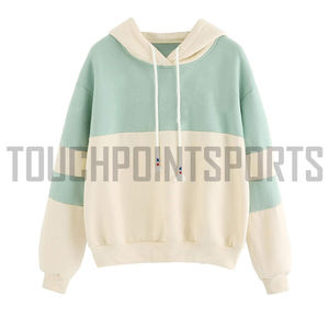 2022 venta al por mayor OEM moda mujer sudaderas con capucha nuevas aberturas laterales inferiores cuello con capucha de punto transpirable para invierno - Product Image 1