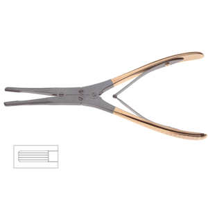 Gorney Onyx Morselizers, 8'' (20cm), Straight - Product Image 4