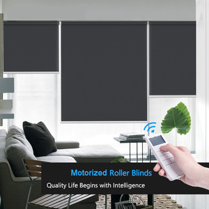 Stores roulants en tissu solaire, 1 pièce, traitement de fenêtre, prêt à installer pour bureau et hôtel - Product Image 1