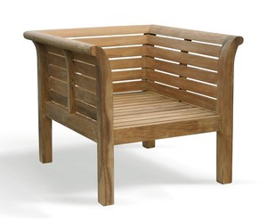 Chaise de salle à manger d'extérieur en teck massif, style moderne, mobilier durable pour patio, terrasse, parc et cuisine, marque Enterprise - Product Image 3