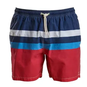 Custom 100% Polyester Comfortable men swim trunks board shorts