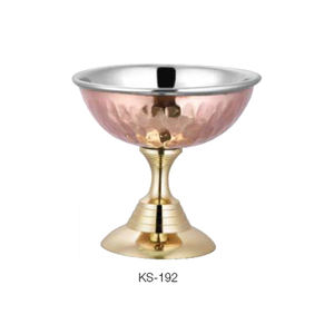 Ensemble de service en cuivre avec 3 bols, pour fruits, pour salade - Product Image 2