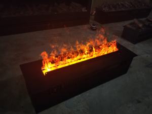 <span class=keywords><strong>Prix</strong></span> usine 800 MM LED vapeurs d'eau <span class=keywords><strong>cheminée</strong></span> moderne en acier insérer télécommande facile automatique remplissage d'eau pour appartement - Product Image 3