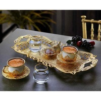 Service de tasses à café en grec, bohème, marocain, lot de tasses, thé, café, arabes, fabriqué en turquie, pour cadeau, 6 pièces