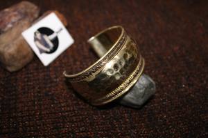 Tradnary Customize Design Brass <b>Cuff</b> <b>Bracelet</b> With Copper Material for Women Woven <b>Fashion</b> in Latest Design and Wholesale Price - Product Image 2