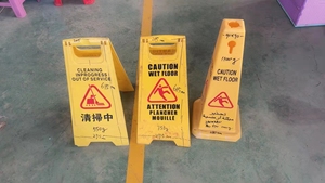 Thứ hai tay ép nhựa sàn ướt cảnh báo dấu hiệu sử dụng khuôn mẫu của dấu hiệu cảnh báo - Product Image 3