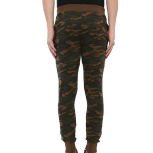 Marque distributeur personnalisée Pantalon de jogging de sport ajusté camouflage pour homme Pantalon de survêtement d'hiver en coton vierge imprimé anti-rides rapide grande taille à plat - Product Image 5