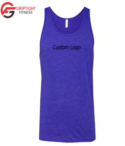 Bella Débardeur en jersey de toile True Royal Blue Tri-blend Jersey Débardeurs - Product Image 3