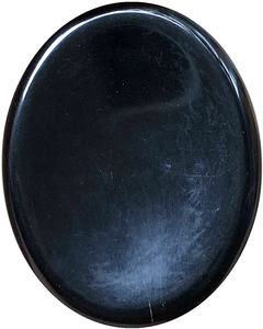 Piedra de obsidiana negra, cristal curativo tallado a mano - Product Image 1