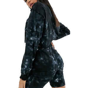 Conjuntos de jogging de diseño camuflado para mujer, ropa deportiva, traje de chándal con cremallera y bolsillos laterales, a la venta - Product Image 5