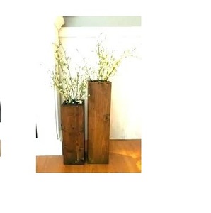 Vaso di fiori in <span class=keywords><strong>legno</strong></span> per fioriera da tavolo vaso di fiori Bonsai <span class=keywords><strong>con</strong></span> vaso di <span class=keywords><strong>legno</strong></span> artigianato migliore lucido e prezzo - Product Image 6