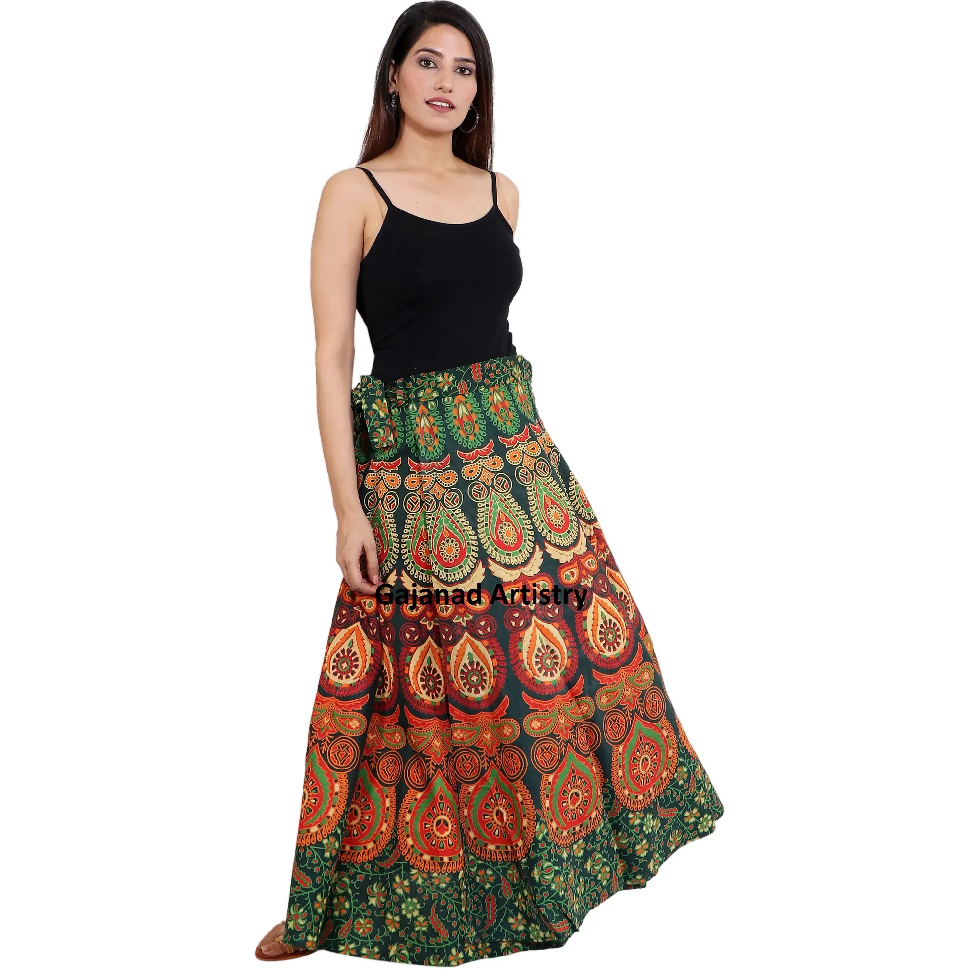 Indische boho wrap maxi mandala maci bohemian lange röcke für Mädchen & Frauen Gypsy röcke