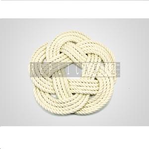 Posavasos de cuerda de yute hechos a mano elegantes, juego de alfombrillas y almohadillas decorativas para bebidas para mesa de comedor, accesorios para mesa de té - Product Image 1