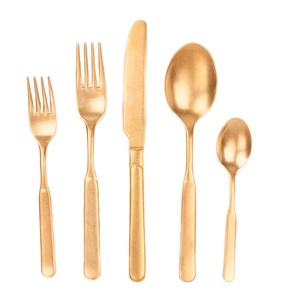 Couverts en métal plaqué or décoratifs faits à la main de meilleure qualité ustensiles de cuisine de luxe accessoire de table meilleure vente dîner en gros - Product Image 2