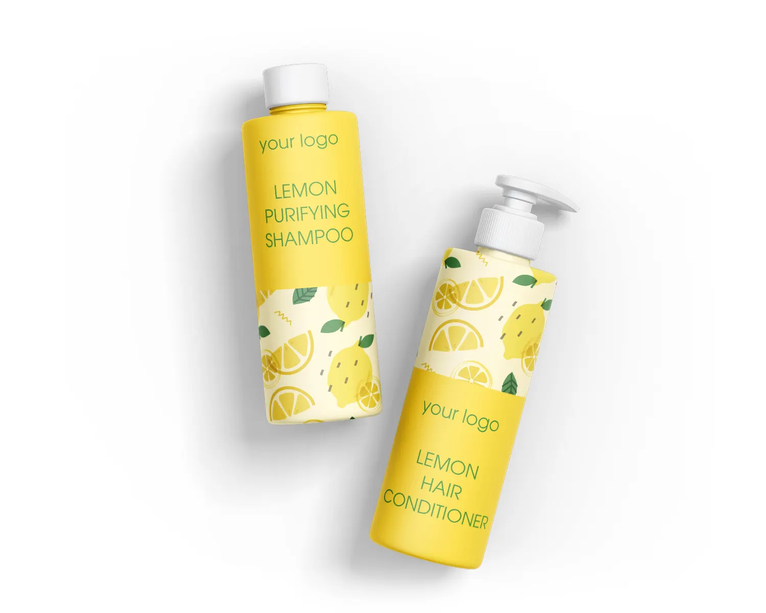 Uni — shampooing bio fait en italie, avec citron et ingrédients organiques, pour nettoyant les cheveux quotidiens, étiquette privée
