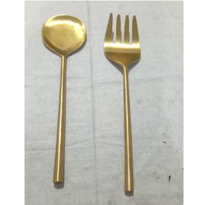 Nouveauté Grande cuillère en métal aluminium métal avec or poli 1 pièce pour soupe et cuillère de cuisine - Product Image 3