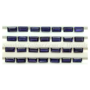 2X4mm Baguette Cut Natural IOLITE Venta al por mayor Precio de fábrica Piedra preciosa suelta facetada de alta calidad por pieza NATURAL IOLITE - Product Image 1